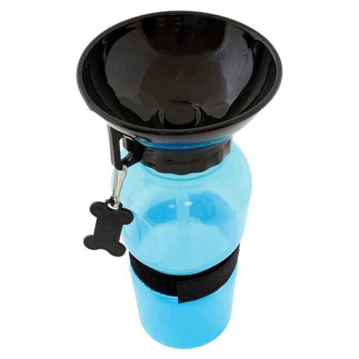 Поїлка для собак дорожня переносна Aqua Dog 537 мл портативна пляшка для великих та дрібних собак FS-97