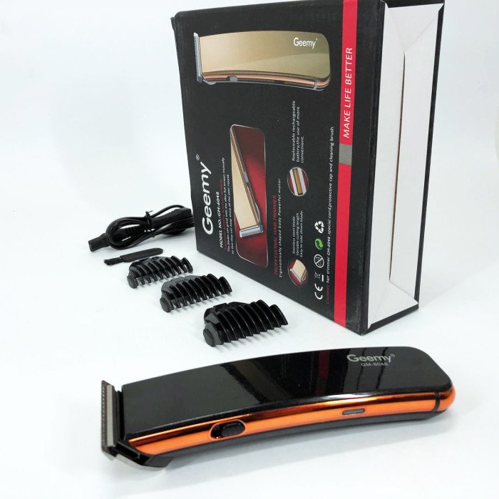 Машинка для стрижки GEMEI GM-6048, Машинка для стрижки домашня, електробритва для голови. Колір: чорний