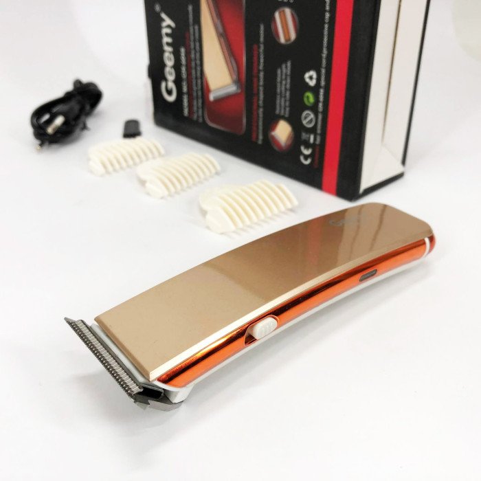 Машинка для стрижки GEMEI GM-6048, Машинка для стрижки домашня, електробритва для голови. Колір: золотий