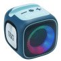 Портативна Bluetooth колонка TG359 7W з підсвічуванням RGB, акумуляторна колонка для музики. Колір: синій