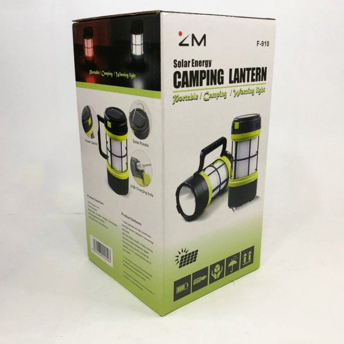 Мультифункціональний кемпінговий ліхтар із функцією Powerbank 910-LED+COB, кемпінговий світильник