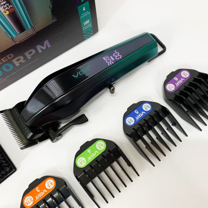 Акумуляторна машинка для стрижки VGR V-273 GREEN