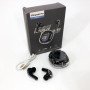 Бездротові навушники TWS T8 PRO з прозорим кейсом Вакуумний LED дисплей Bluetooth 5.3. Колір: чорний