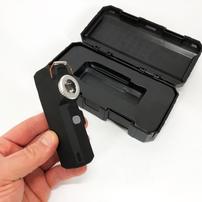 Ліхтарик-запальничка армійська MULTIFUNCTIONAL D51-COB, Запальнички подарунки для чоловіків. Колір: чорний