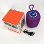 Портативна Bluetooth колонка TG658 8W з RGB підсвічуванням бездротова портативна потужна. Колір: фіолетовий