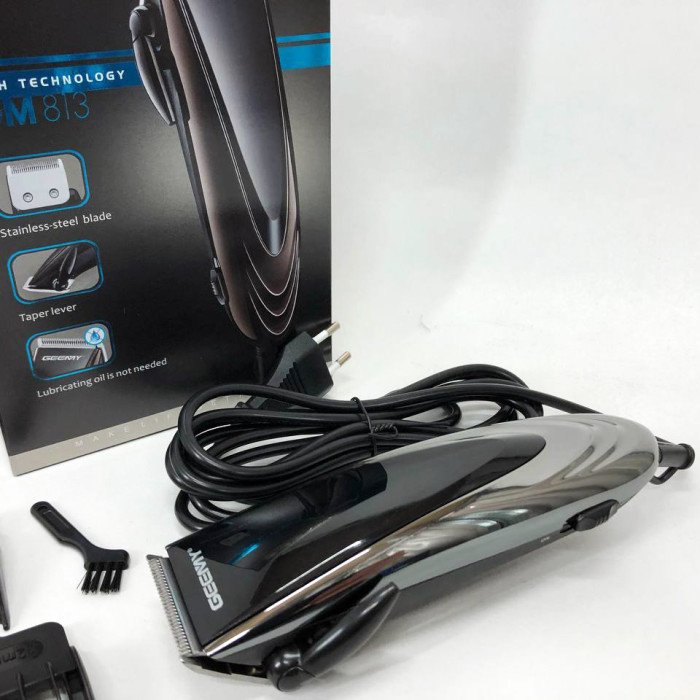Провідна професійна машинка для стрижки волосся GEMEI GM-813, машинка для стрижки волосся домашня