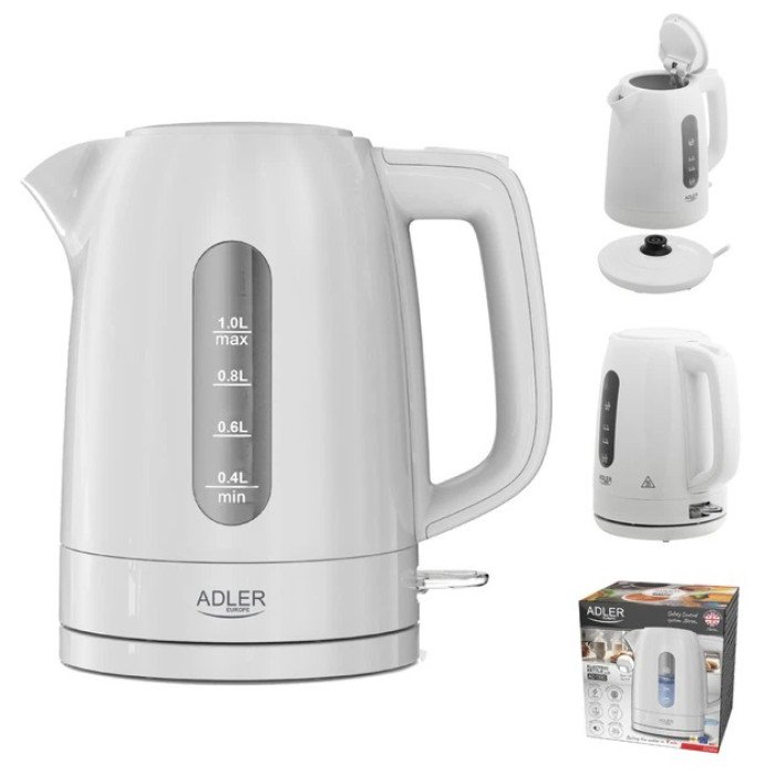 Електрочайник Adler AD 1л 2200Вт White