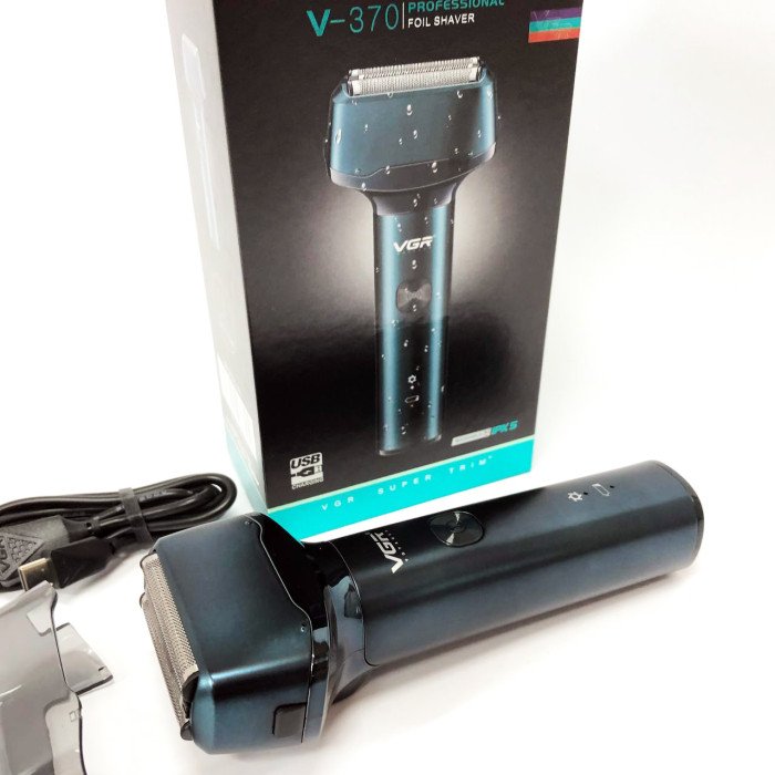 Електробритва VGR V-370, Професійна електробритва, Машинка чоловіча для гоління бездротова