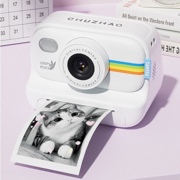 Дитячий фотоапарат миттєвого друку S9 WHITE