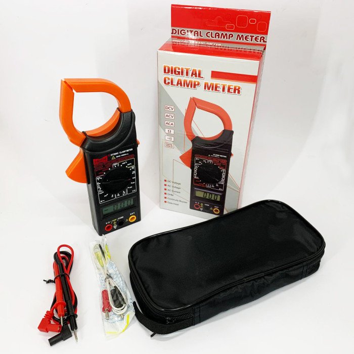 Цифровий кліщовий мультиметр HAOYUE DT266C з термопарою, чохлом та щупами