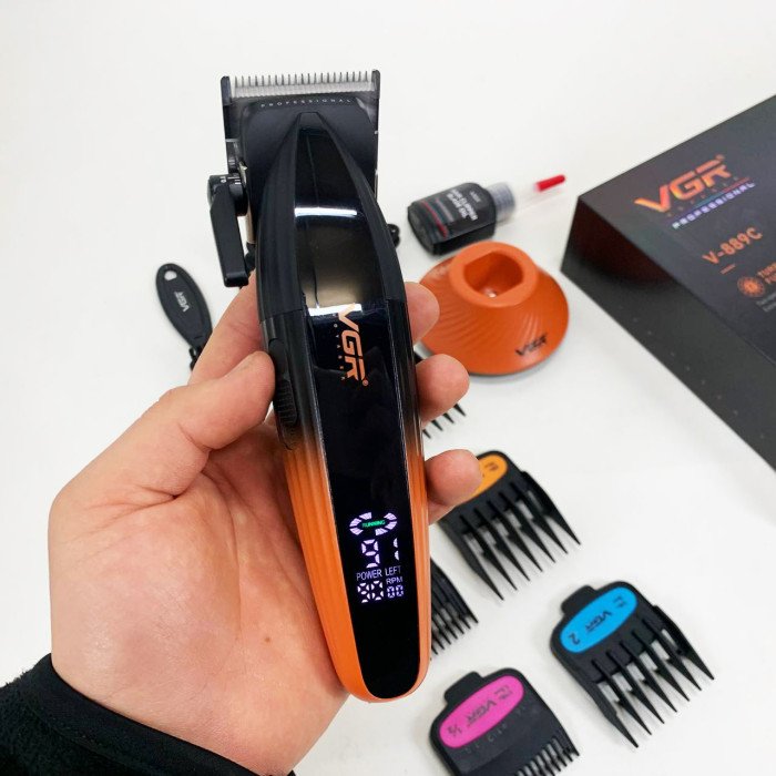 Машинка для стрижки волосся VGR V-889C керамічні леза 9000RPM