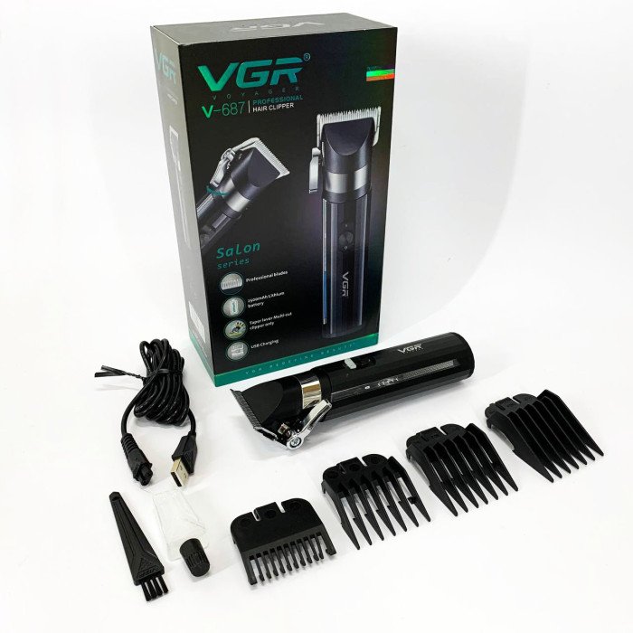 Акумуляторна машинка для стрижки VGR V-687