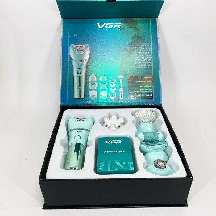 Епілятор VGR V-756 GREEN 7 в 1