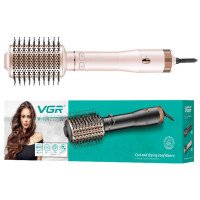 Електричний фен браш для укладання волосся VGR V-494 2200 Вт. Колір: рожевий