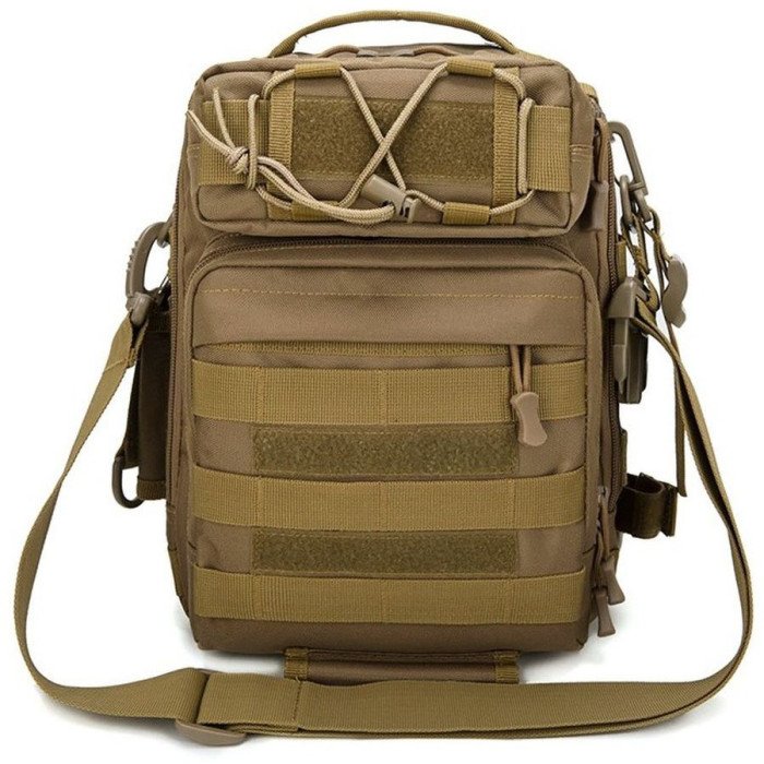 Чоловіча сумка рюкзак слінг, тактична сумка барсетка Нагрудна сумка чоловіча тактична тканинна