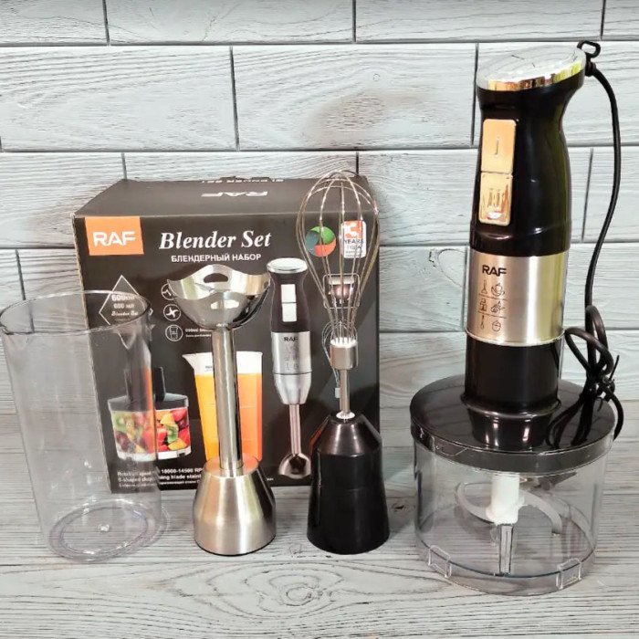 Блендер стаціонарний домашній кухонний 4в1 RAF R326 800Вт