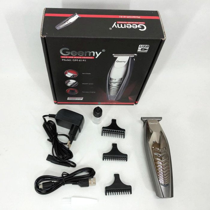 Машинка для стрижки GEMEI GM-6141, підстригальна машинка, професійна електробритва