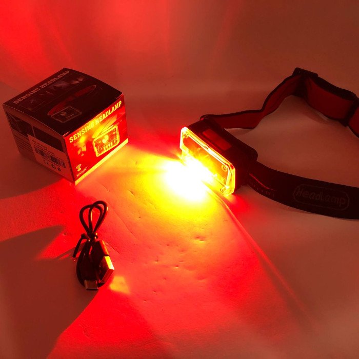 Ліхтар налобний M-006-XPG+8SMD+4SMD(white+red+green+blue+UV), Ліхтар акумуляторний для риболовлі