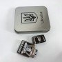 Дугова електроімпульсна запальничка USB Україна (металева коробка) HL-449. Колір: чорний