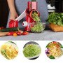 Овочерізка мультислайсер Tabletop Drum Grater Kitchen Master Терка для овочів та фруктів 3 насадки. Колір: червоний