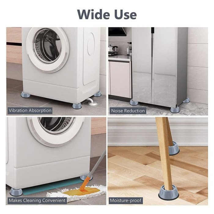 Універсальні антивібраційні підставки для пральної машини холодильника меблів 4 шт