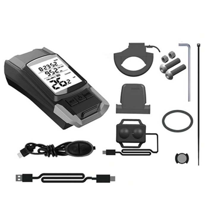 Велофара з комп'ютером та сигналом BK-1920-2T6 велоліхтар із виносною кнопкою, Велоліхтар із водозахистом