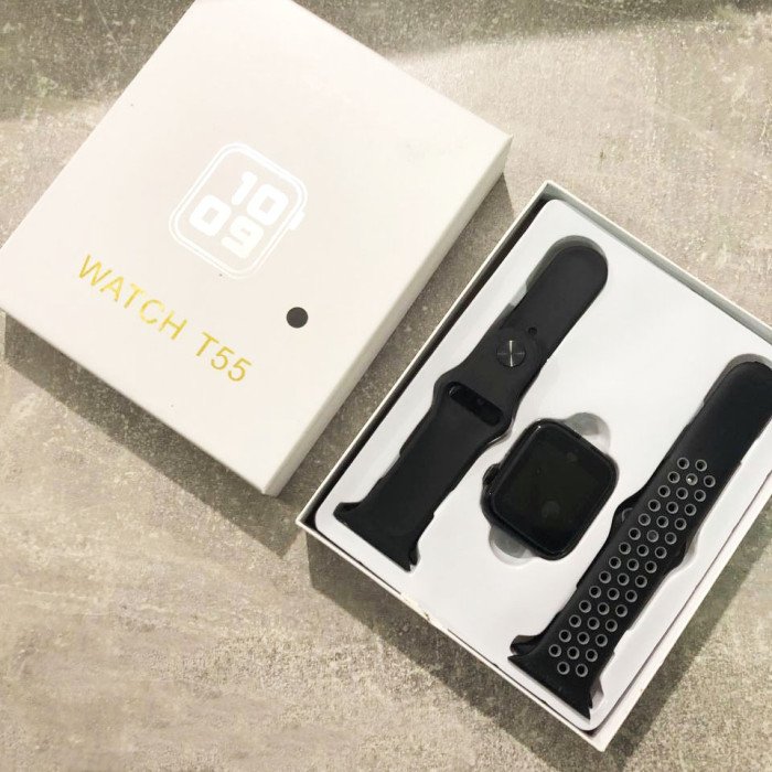 Розумний смарт годинник Smart Watch T55 з 2 ремінцями, підтримка дзвінків, спортивні режими, вологозахист ip 67
