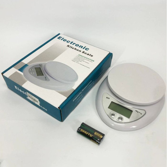 Ваги кухонні електронні до 5кг Kitchen B05, кухонні ваги для кондитера, кухонні ваги міні