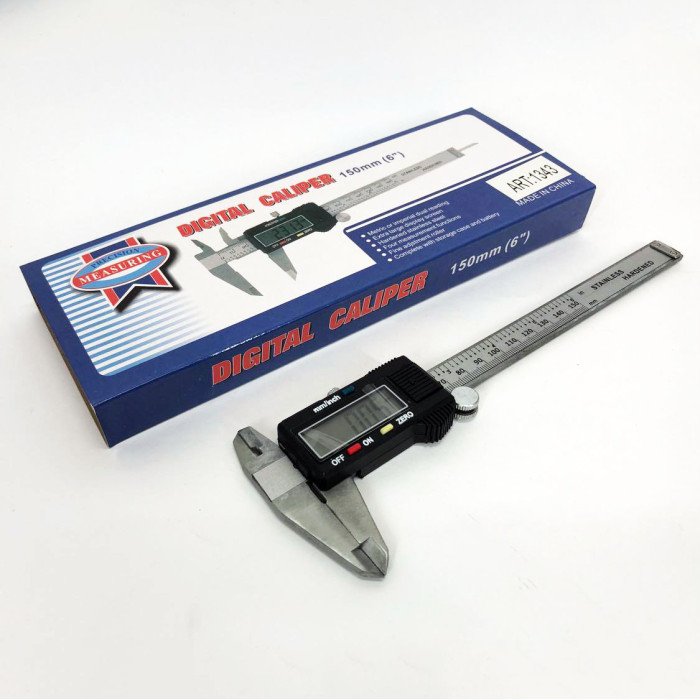 Штангенциркуль цифровий 150мм, Штангенциркуль з електронною системою вимірювань, Мікрометр в кейсі