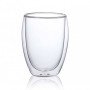 Набір скляних склянок із подвійними стінками Con Brio СВ-8335-2, 2шт, 350мл, прозорі склянки