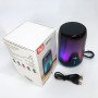 Акумуляторна переносна колонка TG652 5W з RGB підсвічуванням та ремінцем, блютуз колонка. Колір: синій