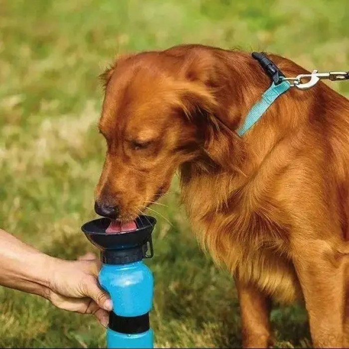 Поїлка для собак дорожня переносна Aqua Dog 537 мл портативна пляшка для великих та дрібних собак FS-97