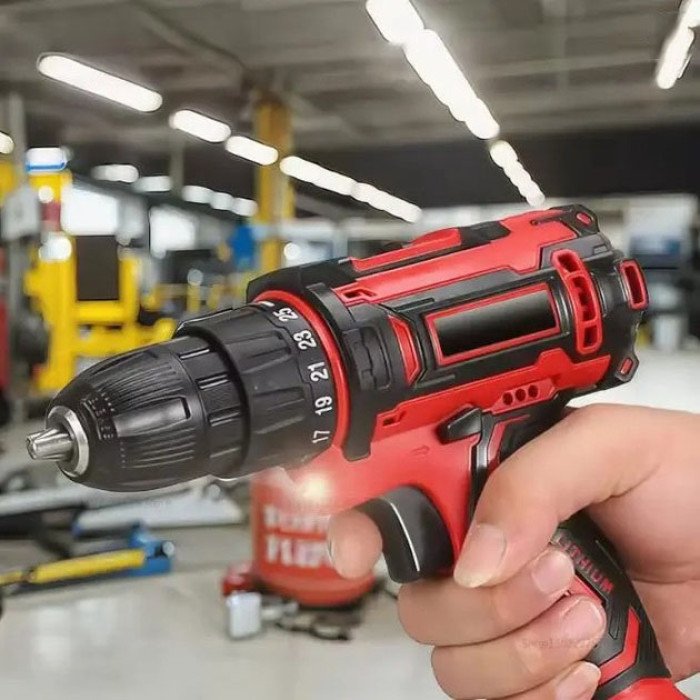 Акумуляторний шуруповерт із насадками KRAFFTEC 24V