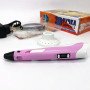 3D ручка Smart 3D Pen 2 c LCD дисплеєм, 3D ручка для розвитку уваги. Колір: рожевий