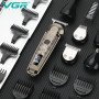 Набір для стрижки VGR 6 в 1 V-095, 16 насадок, Багатофункціональна акумуляторна машинка для стрижки