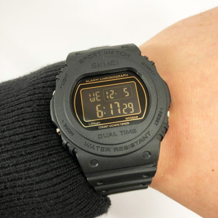 Годинник наручний чоловічий SKMEI 1776BKBK, протиударний годинник, годинник для військовослужбовців, годинник скмей чоловічий