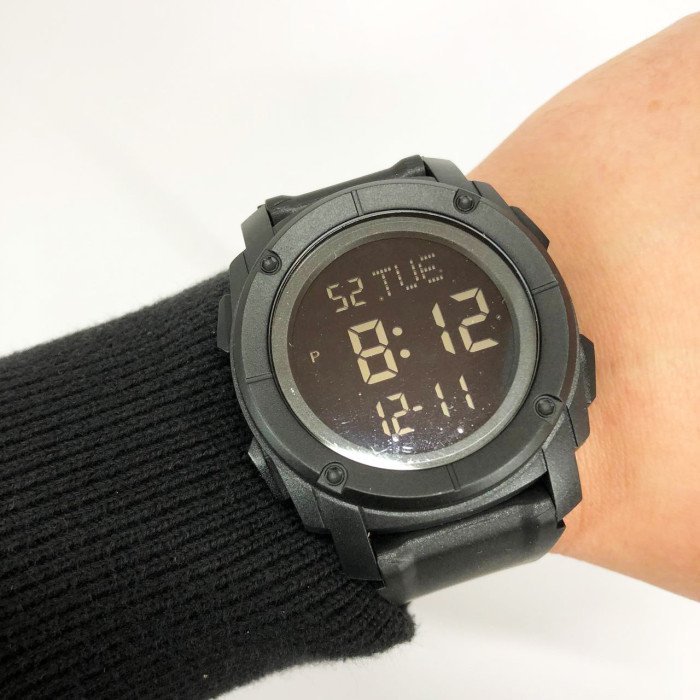 Годинник наручний чоловічий SKMEI 1853BK BLACK, армійський годинник протиударний. Колір: чорний