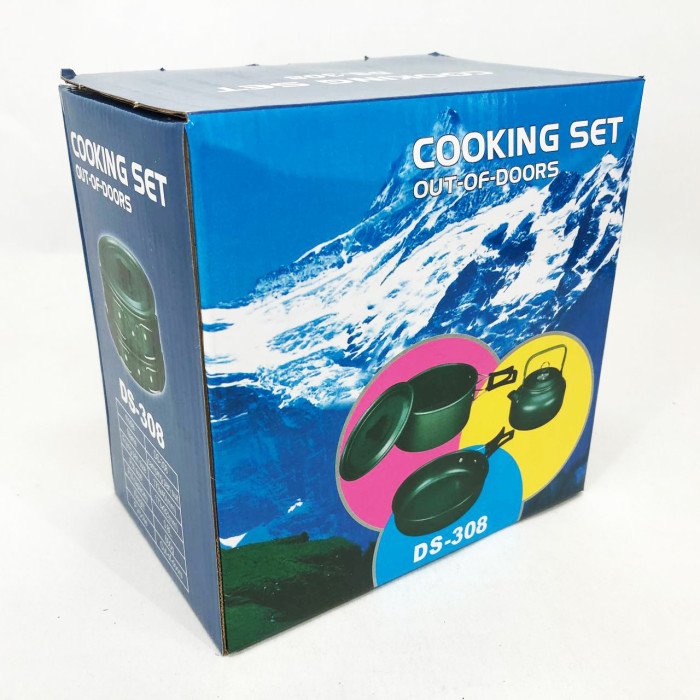 Набір посуду, Посуд кемпінг, Набір посуду для походу, Туристичний посуд для пальників