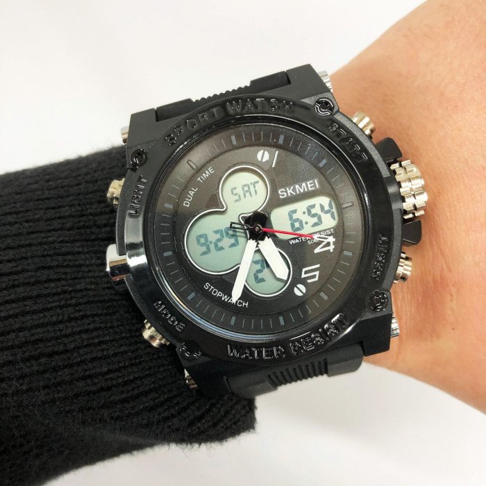 Годинник наручний чоловічий SKMEI 2065BKWT, водонепроникний чоловічий годинник, чоловічий спортивний