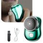 Електробритва Mini Shaver дорожня бездротова роторна для вологого і сухого гоління зелений