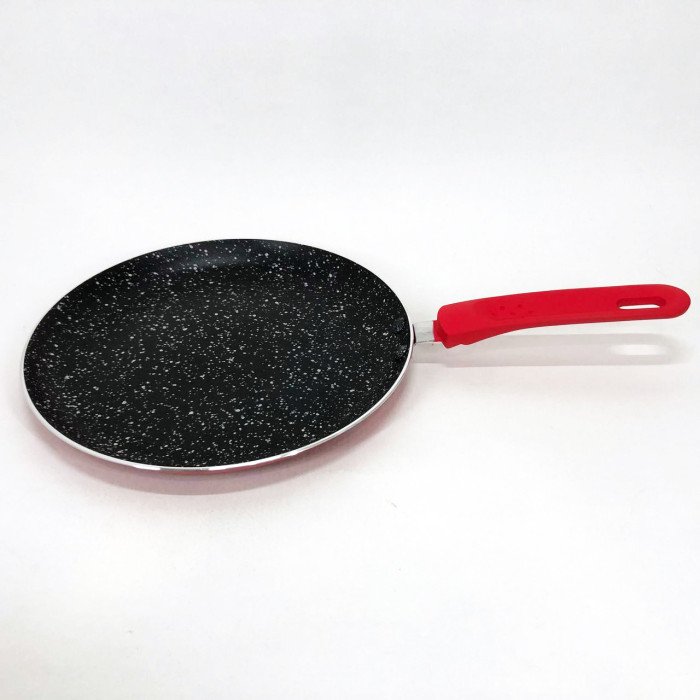 Сковорода млинець 24 см з антипригарним покриттям Con Brio CB-2424 для всіх видів плит. Колір: червоний