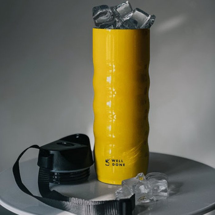 Термокухоль Well Done WD-7084Y вакуумний 480 мл, Термос для питної води, Якісний термос для дому