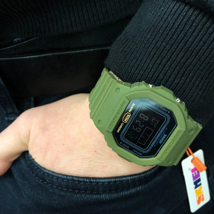 Годинник наручний чоловічий SKMEI 1628AGBK, оригінальний чоловічий годинник, брендовий чоловічий годинник