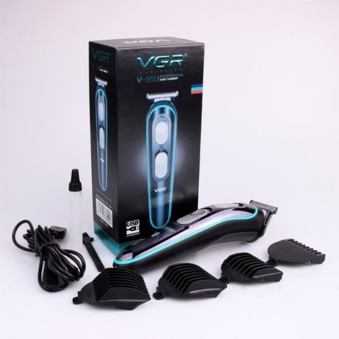 Бездротова універсальна стрижкова машинка VGR V-055, Машинка для стрижки волосся домашня