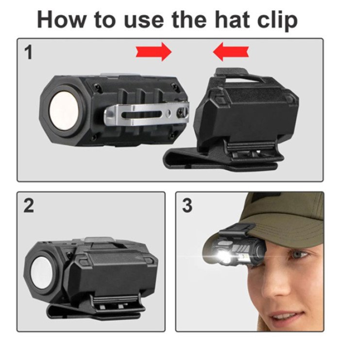 Ліхтар налобний T131-XPE+3SMD з датчиком руху, Налобний ліхтар для туризму риболовлі та полювання