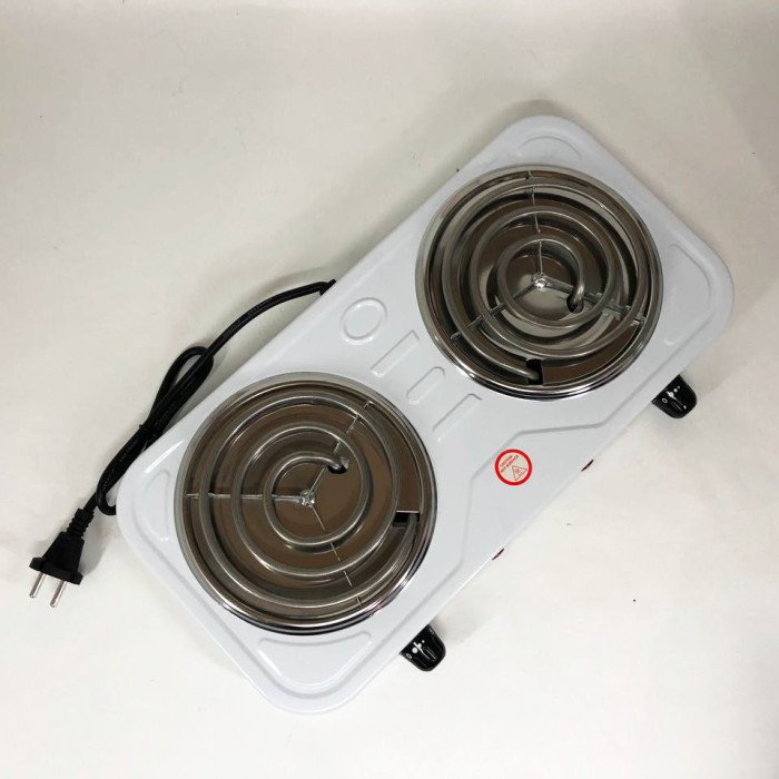 Плита електрична Suntera DP-1915 2000 Вт, потужна настільна електроплита, побутова плита. Колір: білий