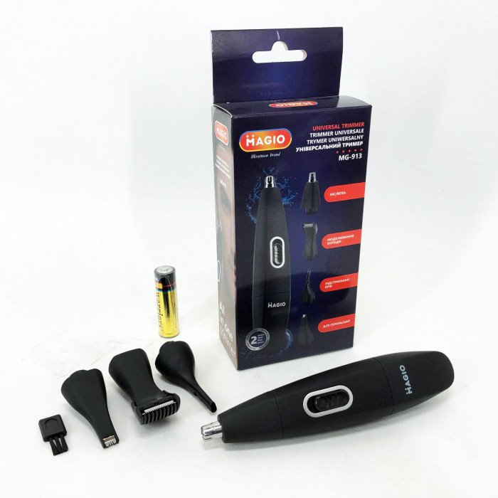 Тример MAGIO MG-913 Aqua 4в1, Тример бездротовий, Машинка чоловіча для гоління