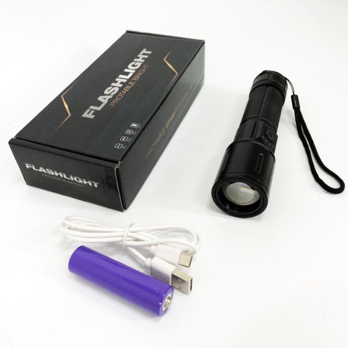 Ручной фонарик PLD-606 White Laser LED PM10-TG представлен с функцией зума, Power Bank, хороший фонарик