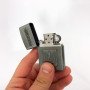Запальничка бензинова герб України 4410, запальничка у подарунок, сувенірні запальнички. Колір: срібний