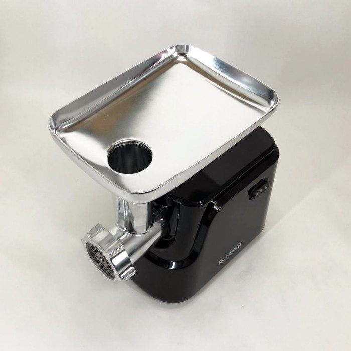 Електрична м'ясорубка Rainberg RB-677 2600W з насадкою для ковбас, м'ясорубка з металевим редуктором